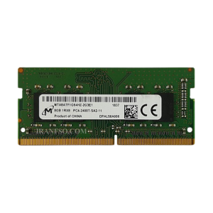 رم لپ تاپ DDR4 تک کاناله 2400 مگاهرتز  میکرون مدل PC4 ظرفیت 8 گیگابایت کارکرده