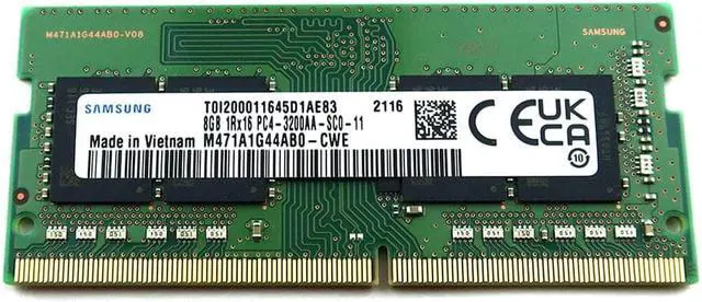 رم لپ تاپ سامسونگ 8GB مدل DDR4 باس 3200 فیلیپین M471A1G44AB0-CWE استوک